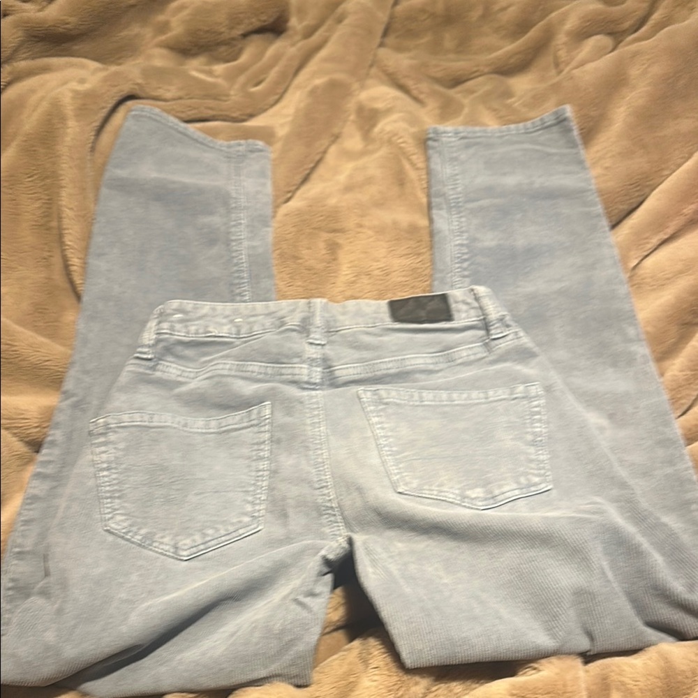 AE-Light Blue Women's stretch corduroy Jeans size 0 - Picture 5 of 6